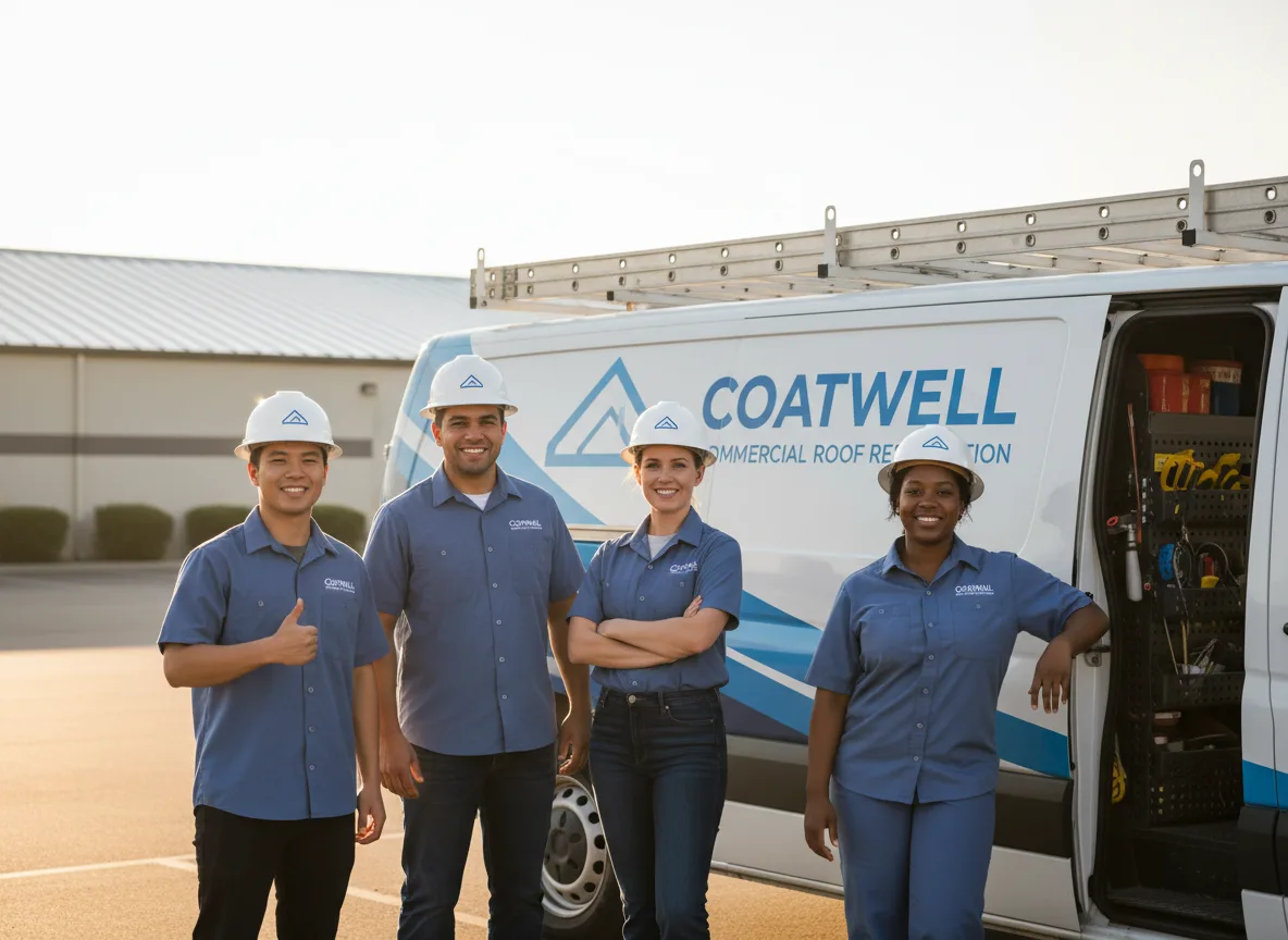 Commercial roof coating company in Rex, GA