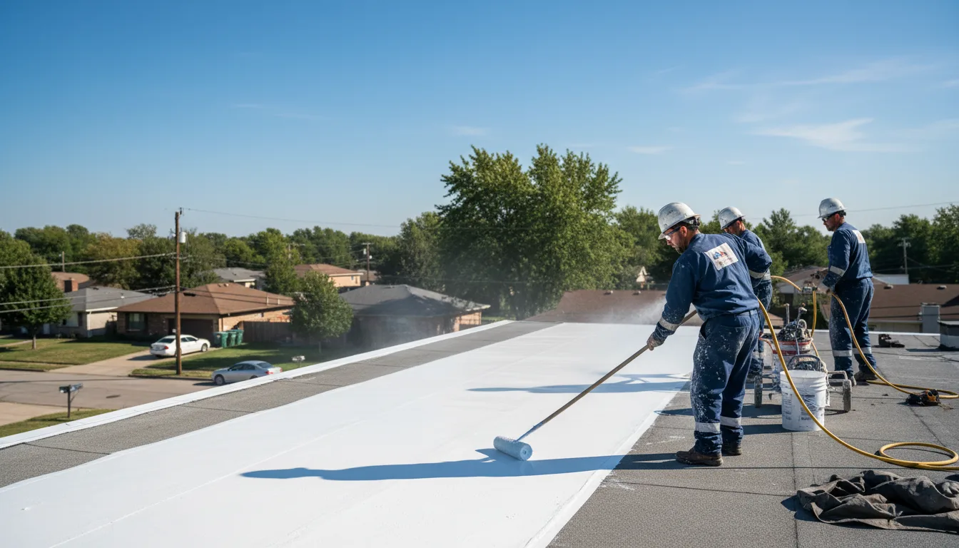 Commercial roof coating in Rex, GA near me